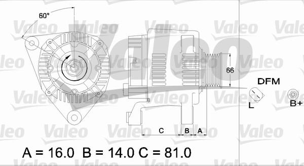 Valeo 437178 - Laturi inparts.fi