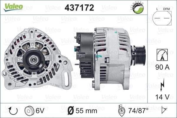 Valeo 437172 - Laturi inparts.fi