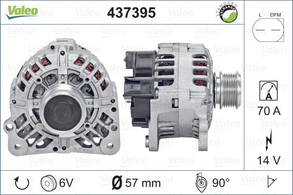 Valeo 437395 - Laturi inparts.fi