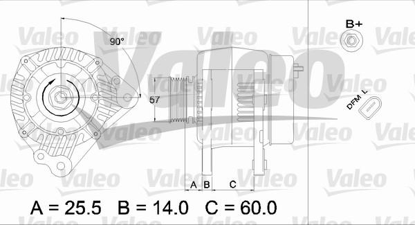 Valeo 437396 - Laturi inparts.fi