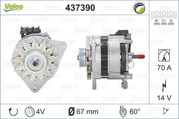 Valeo 437390 - Laturi inparts.fi