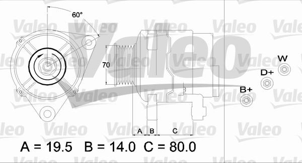 Valeo 437391 - Laturi inparts.fi