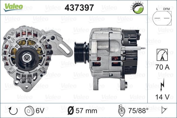 Valeo 437397 - Laturi inparts.fi