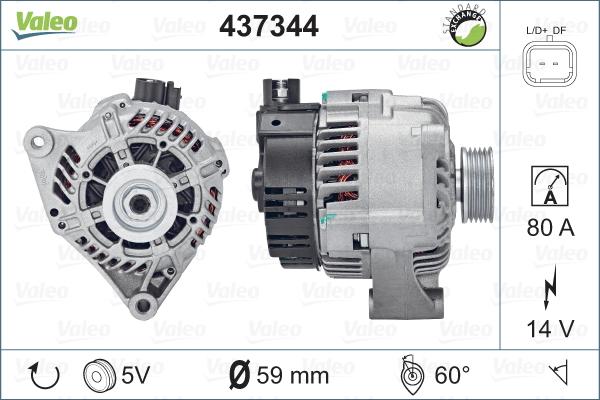 Valeo 437344 - Laturi inparts.fi