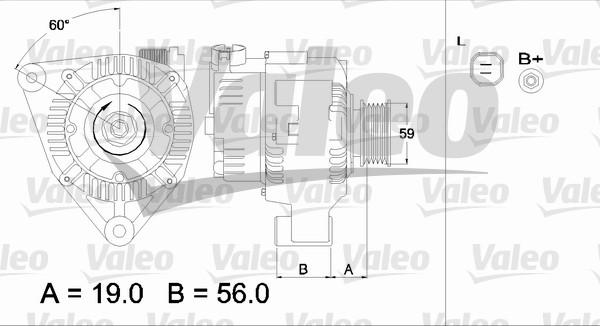 Valeo 437345 - Laturi inparts.fi