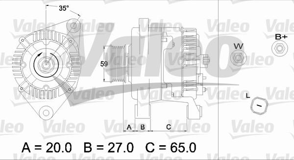 Valeo 437347 - Laturi inparts.fi