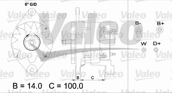 Valeo 437352 - Laturi inparts.fi