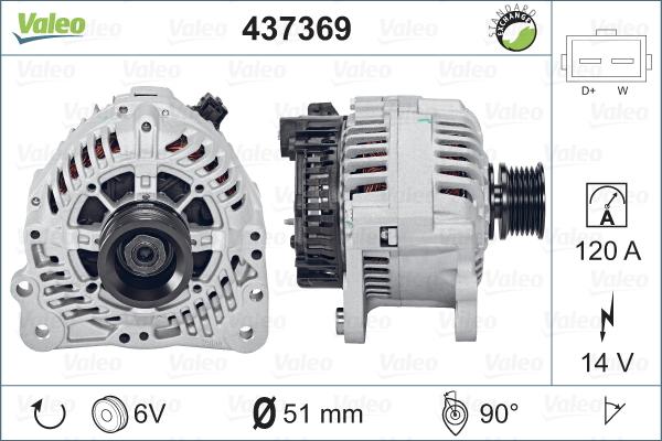 Valeo 437369 - Laturi inparts.fi