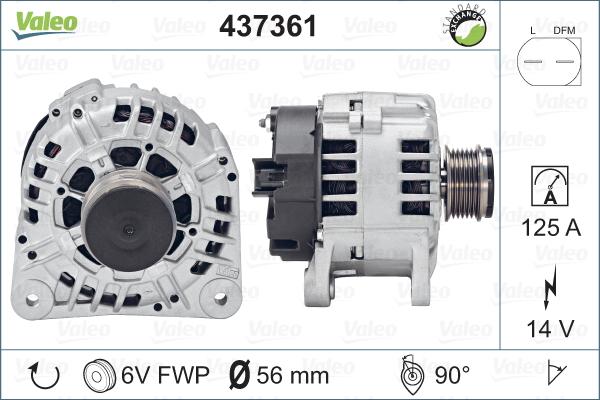 Valeo 437361 - Laturi inparts.fi