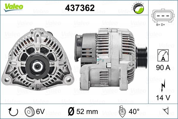 Valeo 437362 - Laturi inparts.fi