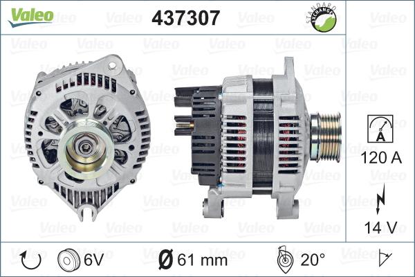 Valeo 437307 - Laturi inparts.fi