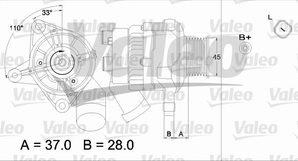 Valeo 437319 - Laturi inparts.fi