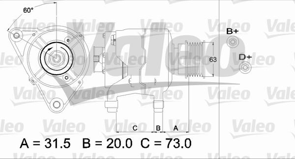 Valeo 437310 - Laturi inparts.fi