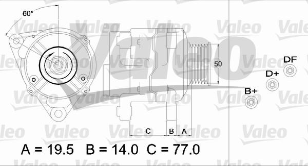 Valeo 437389 - Laturi inparts.fi