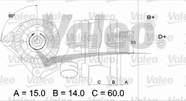 Valeo 437384 - Laturi inparts.fi