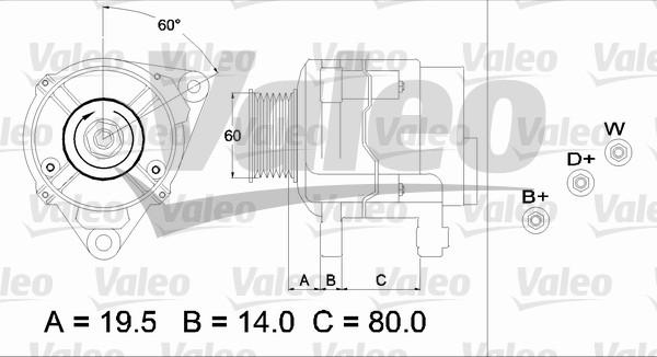 Valeo 437383 - Laturi inparts.fi