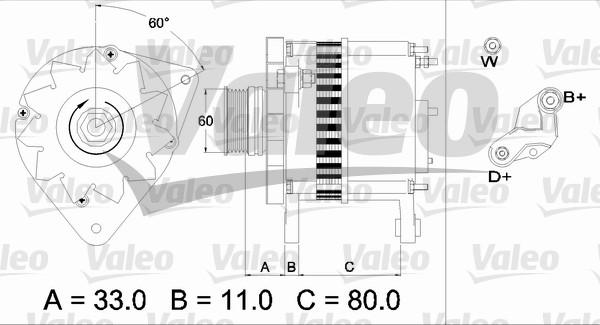 Valeo 437382 - Laturi inparts.fi