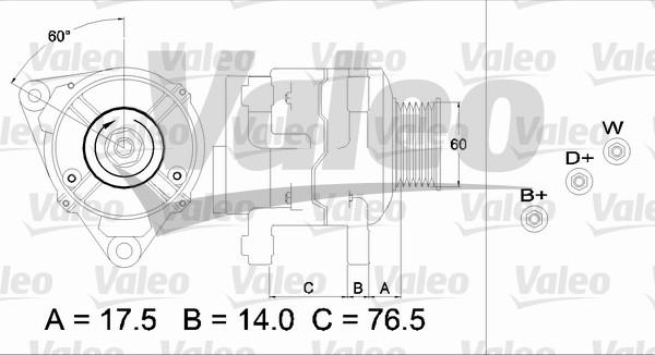 Valeo 437387 - Laturi inparts.fi