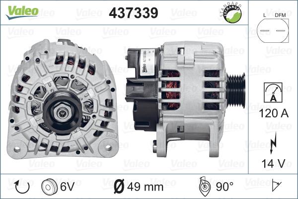 Valeo 437339 - Laturi inparts.fi