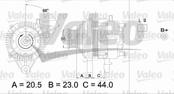 Valeo 437334 - Laturi inparts.fi