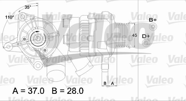 Valeo 437331 - Laturi inparts.fi