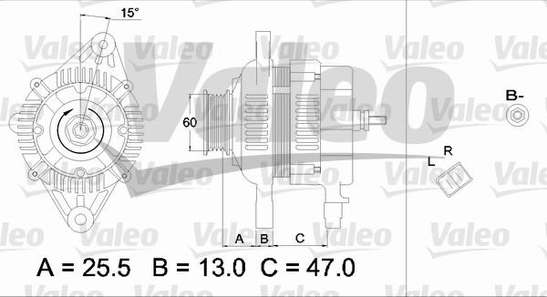 Valeo 437337 - Laturi inparts.fi