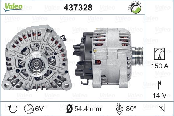 Valeo 437328 - Laturi inparts.fi