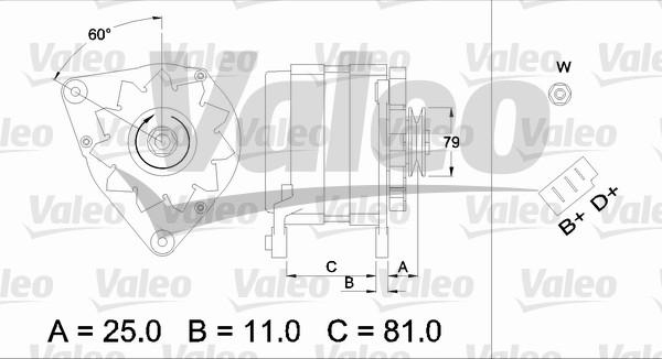 Valeo 437379 - Laturi inparts.fi