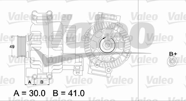 Valeo 437374 - Laturi inparts.fi