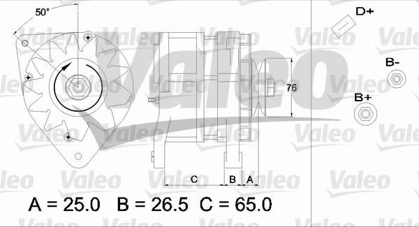 Valeo 437371 - Laturi inparts.fi