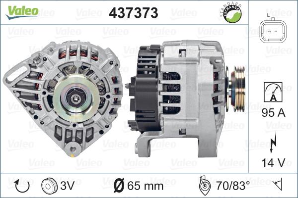 Valeo 437373 - Laturi inparts.fi