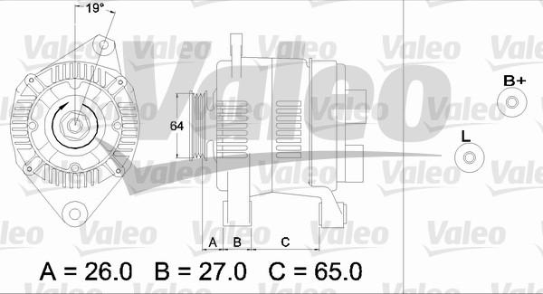 Valeo 437206 - Laturi inparts.fi