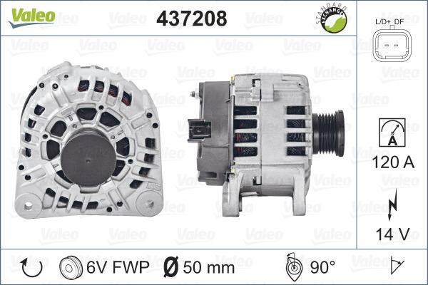 Valeo 437208 - Laturi inparts.fi