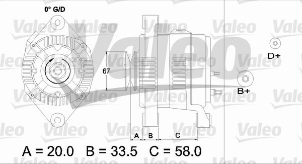 Valeo 437207 - Laturi inparts.fi