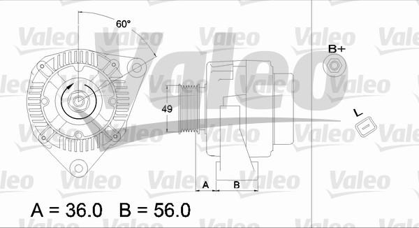 Valeo 437225 - Laturi inparts.fi