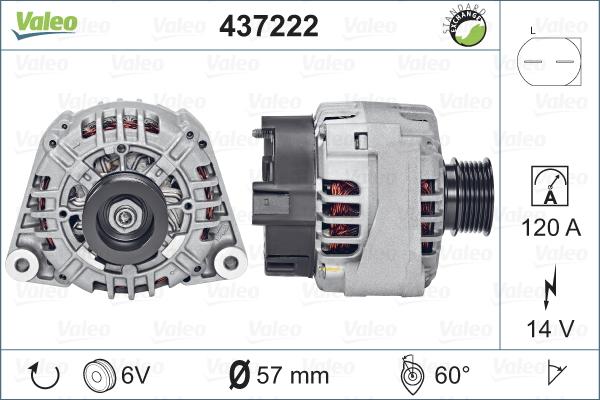 Valeo 437222 - Laturi inparts.fi