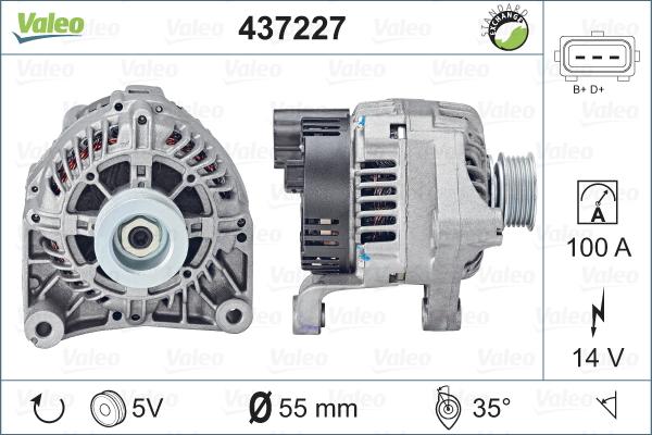 Valeo 437227 - Laturi inparts.fi