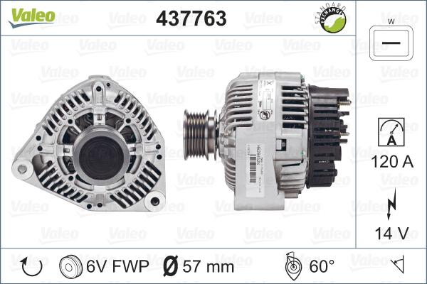 Valeo 437763 - Laturi inparts.fi