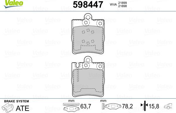 Valeo 598447 - Jarrupala, levyjarru inparts.fi