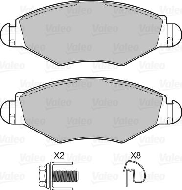 Valeo 598461 - Jarrupala, levyjarru inparts.fi