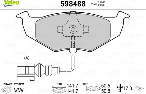 Valeo 598488 - Jarrupala, levyjarru inparts.fi