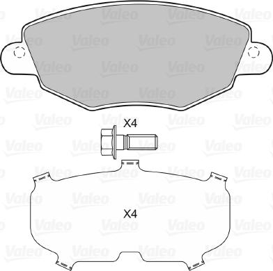 Valeo 598433 - Jarrupala, levyjarru inparts.fi