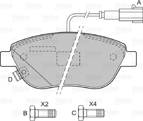 Valeo 598427 - Jarrupala, levyjarru inparts.fi