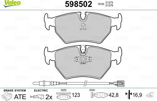 Valeo 598502 - Jarrupala, levyjarru inparts.fi