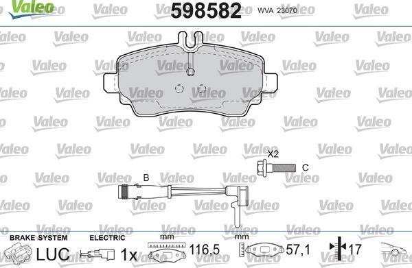 Valeo 598582 - Jarrupala, levyjarru inparts.fi