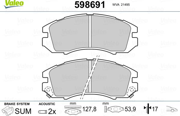 Valeo 598691 - Jarrupala, levyjarru inparts.fi