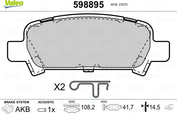 Valeo 598895 - Jarrupala, levyjarru inparts.fi