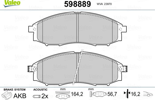 Valeo 598889 - Jarrupala, levyjarru inparts.fi