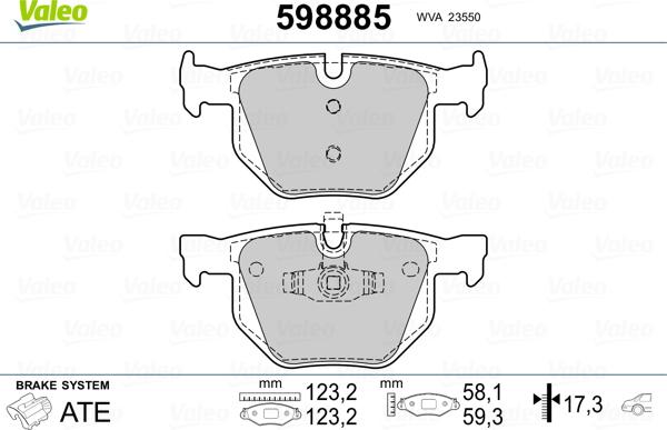 Valeo 598885 - Jarrupala, levyjarru inparts.fi