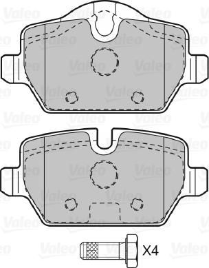 Valeo 598701 - Jarrupala, levyjarru inparts.fi